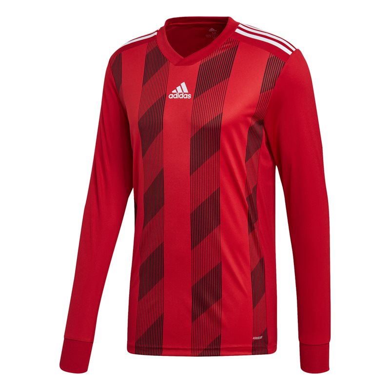 adidas Striped 19 Jersey - LS - Powred/White