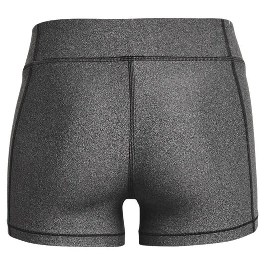 Under Armour HeatGear Armour Mid-Rise Shorty Training Shorts - Womens - Charcoal Light Heather/Black