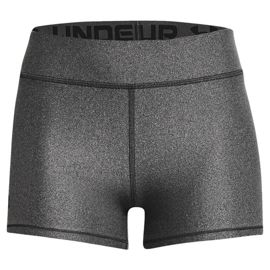 Under Armour HeatGear Armour Mid-Rise Shorty Training Shorts - Womens - Charcoal Light Heather/Black