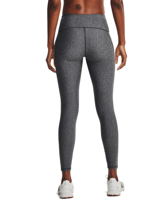 Under Armour HeatGear Armour Hi-Rise Full Length Leggings - Womens - Charcoal Light Heather/White