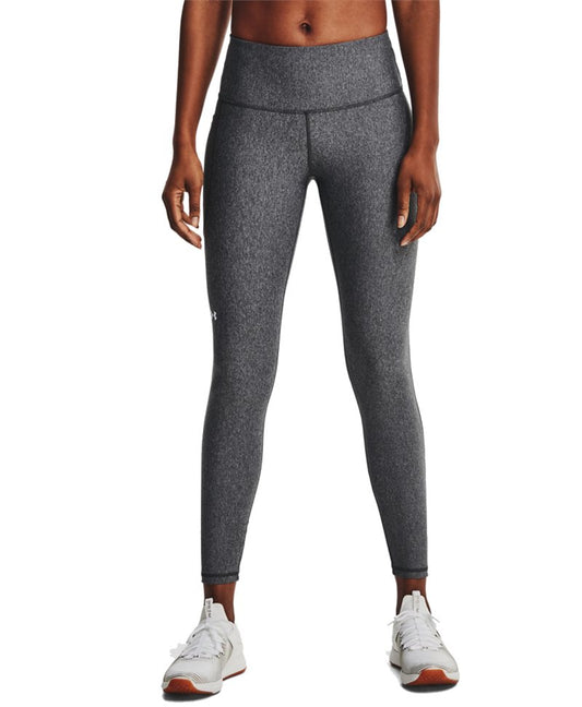 Under Armour HeatGear Armour Hi-Rise Full Length Leggings - Womens - Charcoal Light Heather/White