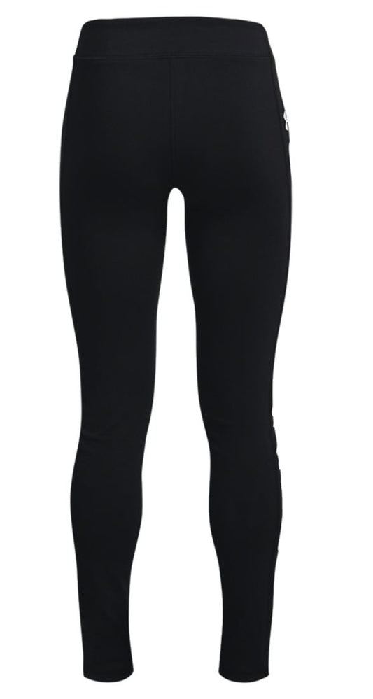 Under Armour Sportstyle Branded Leggings - Girls - Black/White
