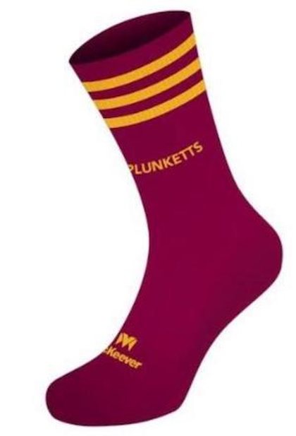 Mc Keever Oliver Plunkett Mid Socks - Adult - Maroon