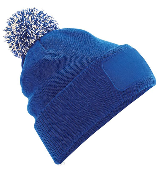 Mc Keever Snowstar Patch Beanie Hat - Royal