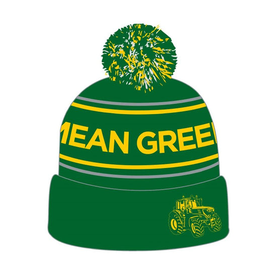 Mc Keever Mean Green Farm Range Bobble Hat - Adult - Green/Yellow