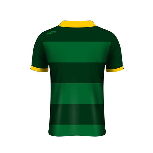 Mc Keever Mean Green Farm Range Rugby Polo - Womens - Green/Yellow