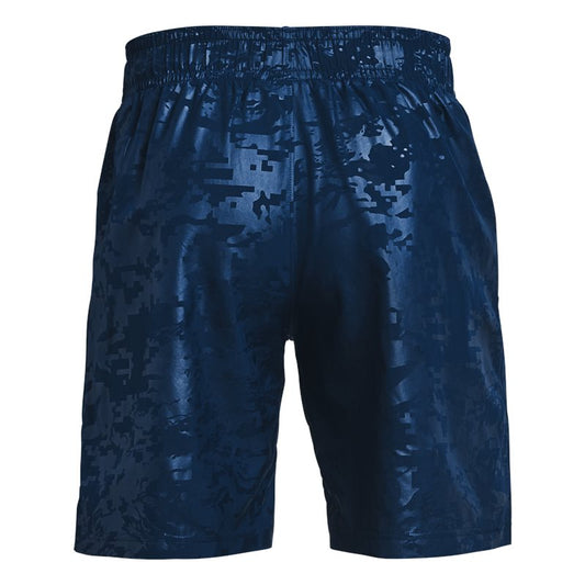 Under Armour Woven Emboss Shorts - Mens - Academy/White