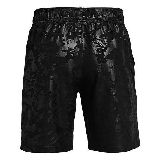 Under Armour Woven Emboss Shorts - Mens - Black/Pitch Grey
