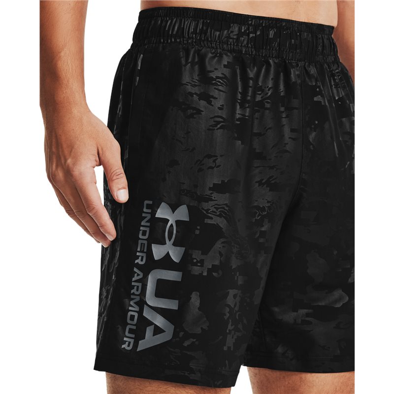 Under Armour Woven Emboss Shorts - Mens - Black/Pitch Grey