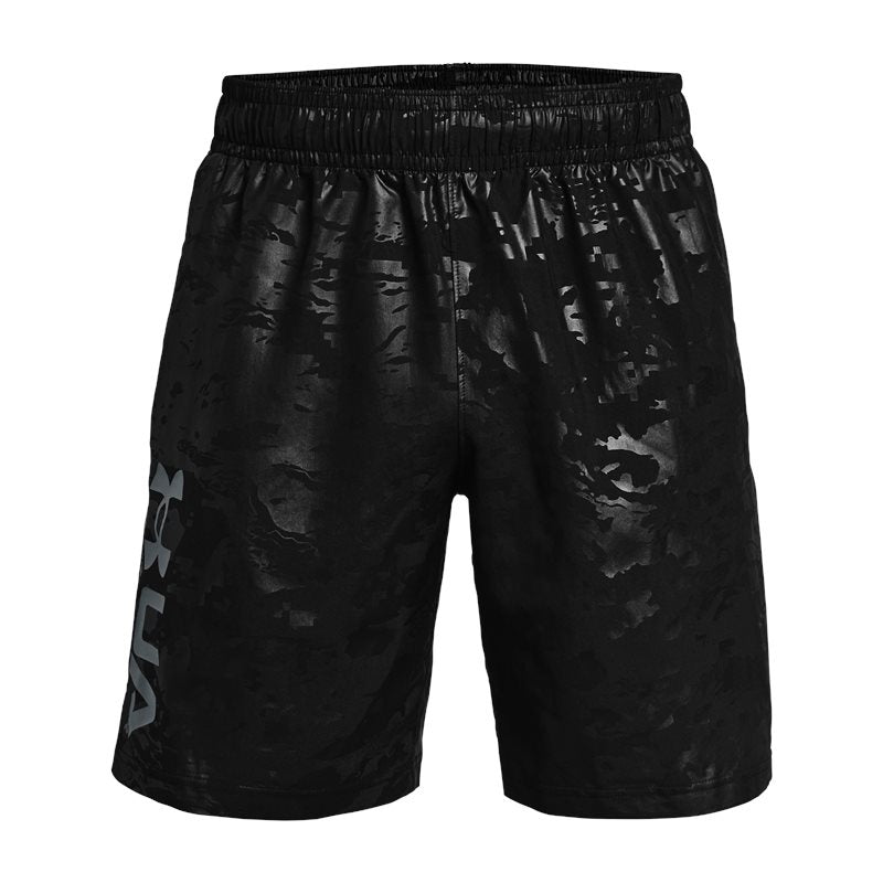 Under Armour Woven Emboss Shorts - Mens - Black/Pitch Grey