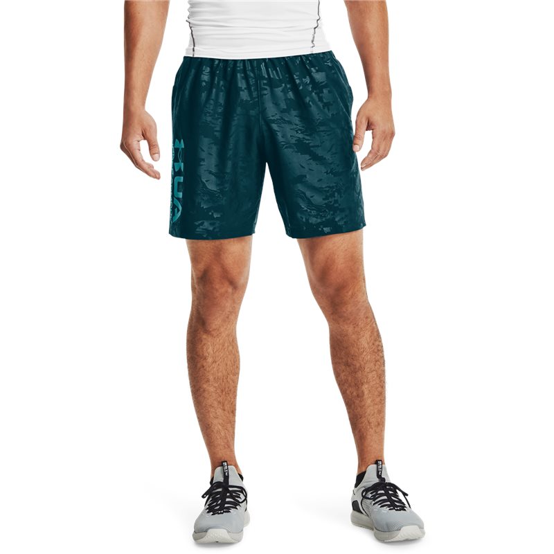 Under Armour Woven Emboss Shorts - Mens - Dark Cyan/Cosmos