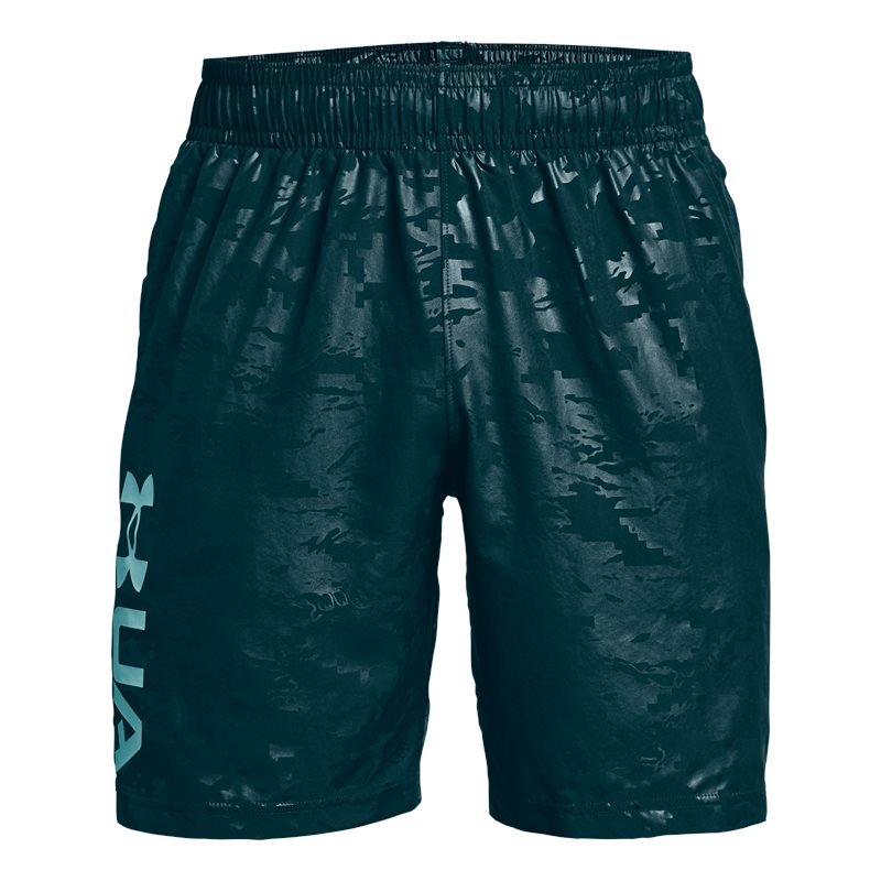 Under Armour Woven Emboss Shorts - Mens - Dark Cyan/Cosmos