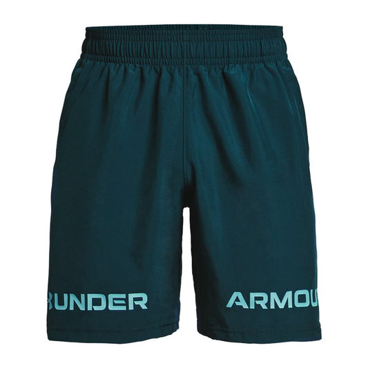 Under Armour Woven Graphic Wordmark Shorts - Mens - Dark Cyan/Cosmos