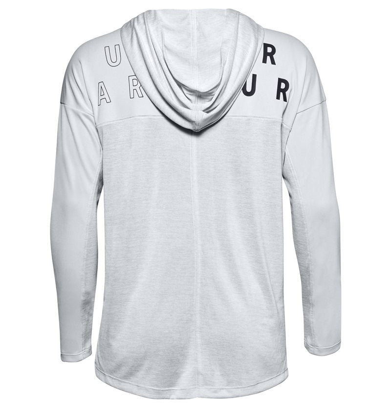Under Armour Tech Twist Graphic Hoodie - Womens - Halo Grey/Black