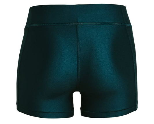 Under Armour HeatGear Armour Mid-Rise Shorty Training Shorts - Womens - Dark Cyan/White