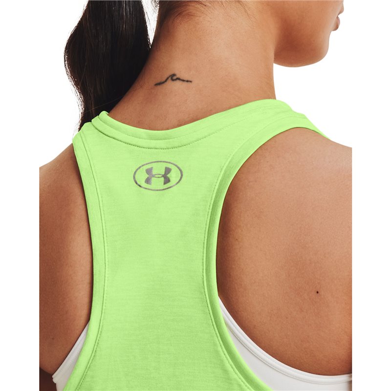 Under Armour Tech Twist Training Tank Top - Womens - Summer Lime/Metallic Silver