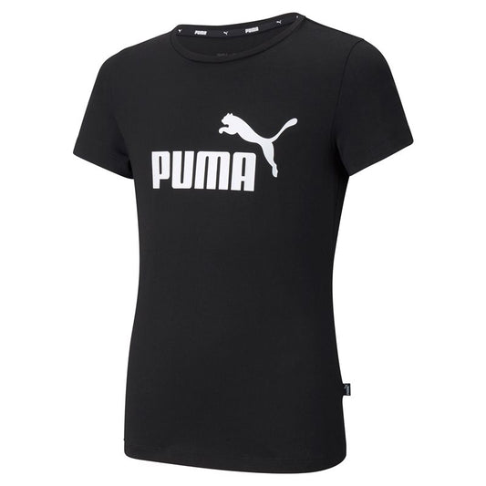 Puma Essentials Logo Tee - Girls - Black