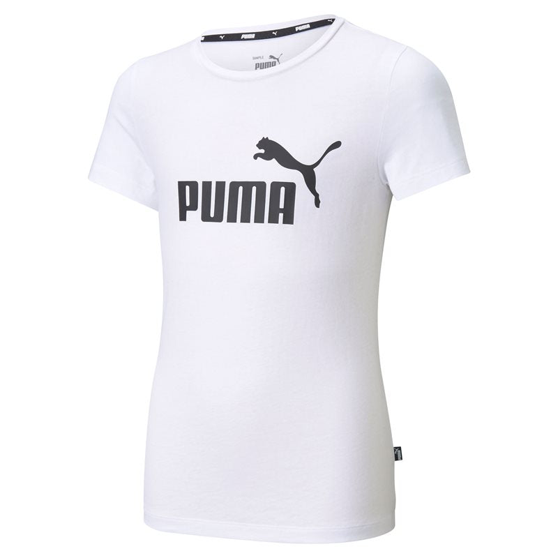 Puma Essentials Logo Tee - Girls - White