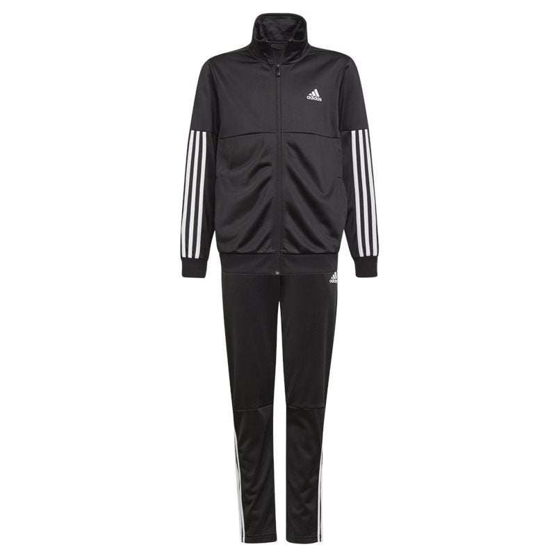 adidas 3 Stripes Team Tracksuit - Boys - Black/White