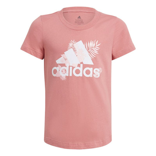 adidas Tropical BOS Tee - Girls - Hazy Rose
