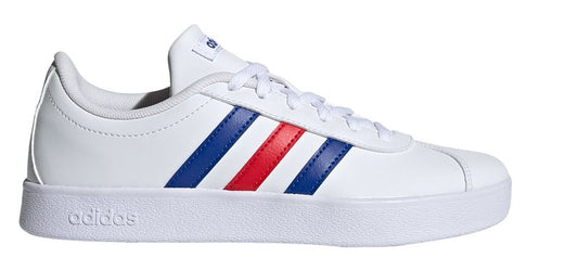 adidas VL Court 2.0 Kids Trainers - Boys - White/Royal Blue/Vivid Red