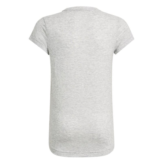 adidas Must Haves Tee - Girls - White Melange/Clear Mint
