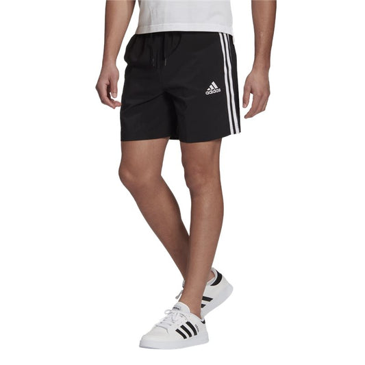 adidas Aeroready Essentials Chelsea 3 Stripe Shorts - Mens - Black/White