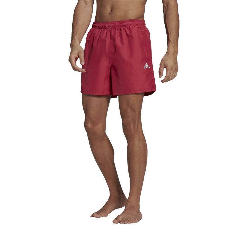 adidas Solid Swim Shorts - Mens - Wild Pink/White