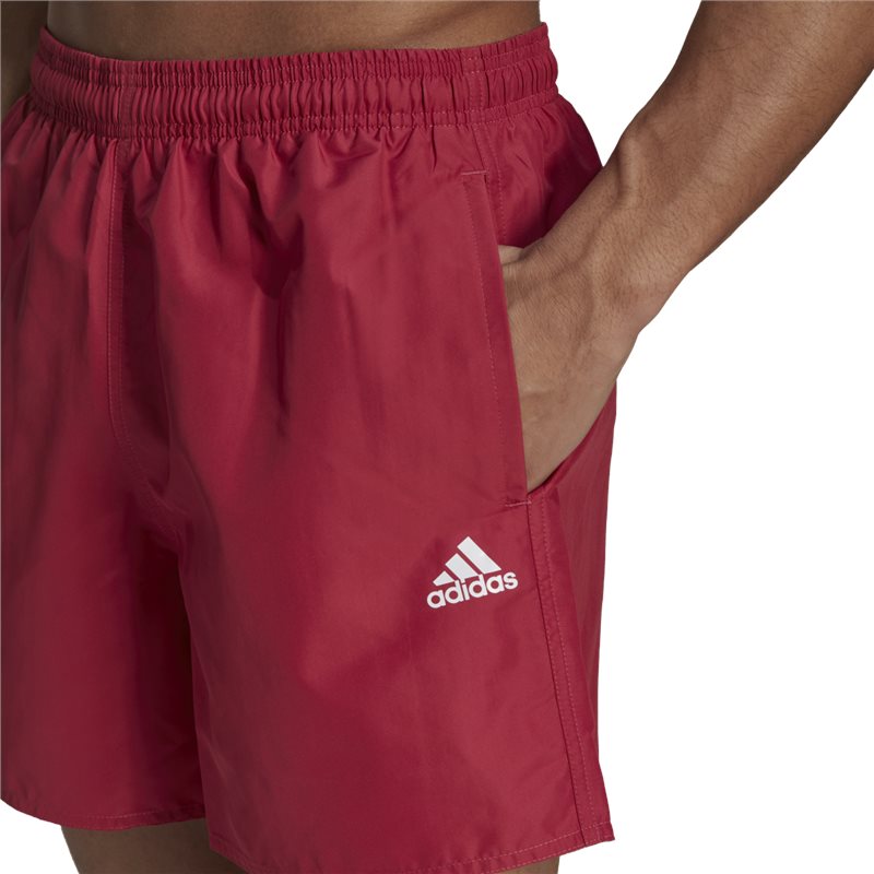 adidas Solid Swim Shorts - Mens - Wild Pink/White
