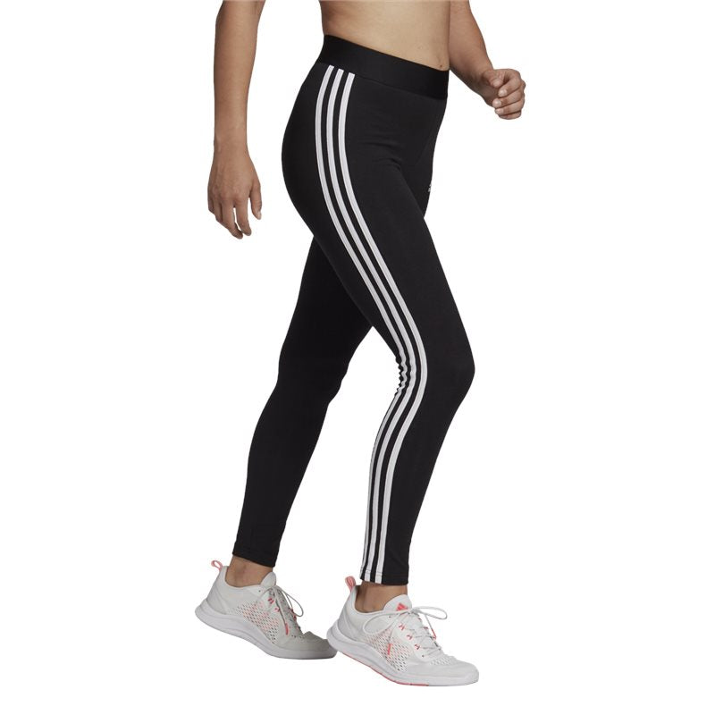 adidas Loungewear Essentials 3 Stripe Leggings - Womens - Black/White