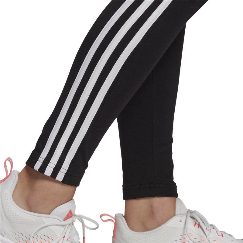 adidas Loungewear Essentials 3 Stripe Leggings - Womens - Black/White
