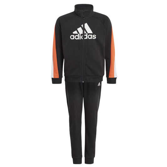 adidas Colorblock Big BOS Tracksuit - Boys - Black/True Orange/White