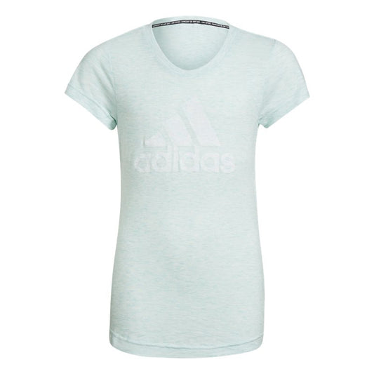 adidas Must Haves Tee - Girls - Clear Mint Mel/White
