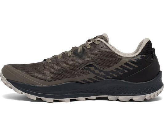 Saucony Peregrine 11 Running Shoes - Mens - Gravel/Black