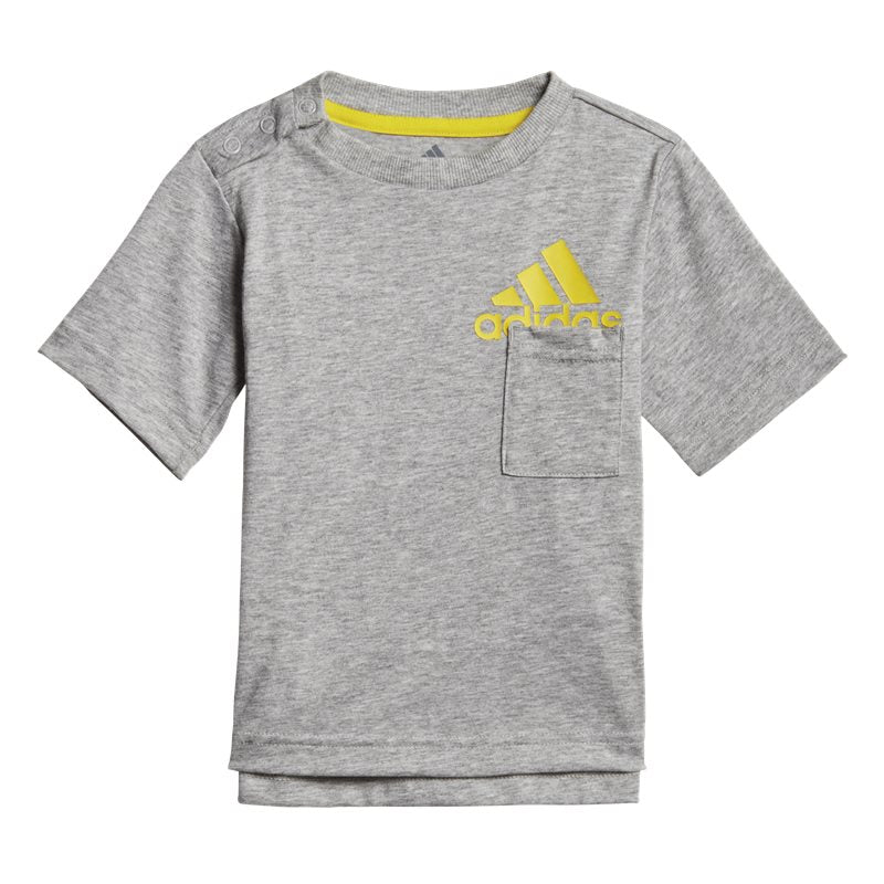 adidas BOS Summer Set - Infant Boys - Medium Grey Heather/Yellow