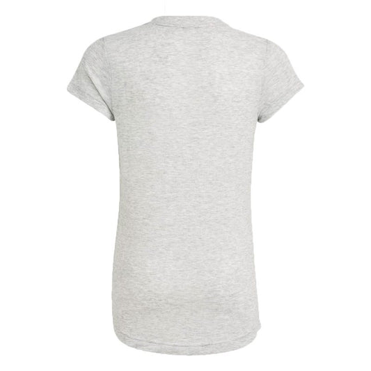 adidas Must Haves Tee - Girls - White Melange/Glow Pink