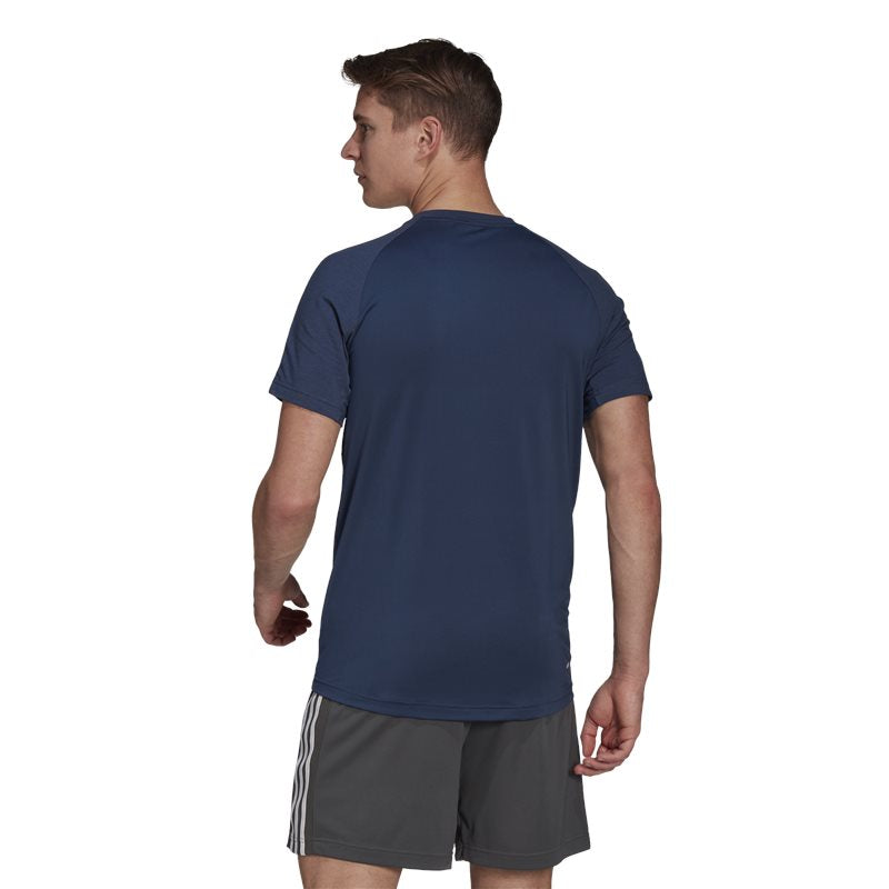 adidas Designed To Move Aeroready Motion Tee - Mens - Crew Navy/White
