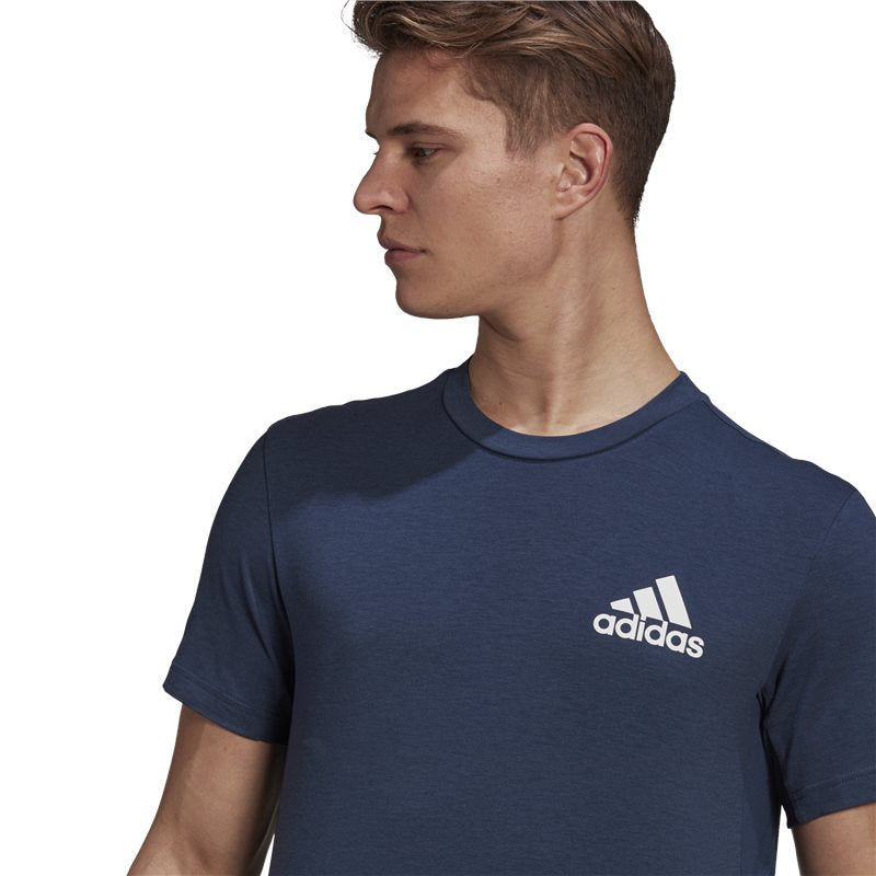 adidas Designed To Move Aeroready Motion Tee - Mens - Crew Navy/White