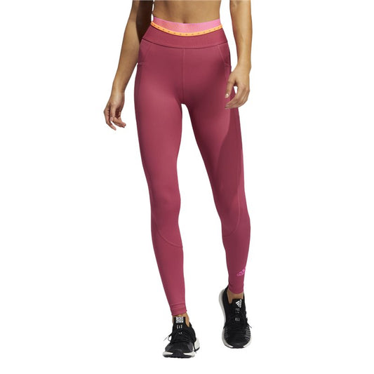 adidas Techfit Badge Of Sport Long Tights - Womens - Wild Pink