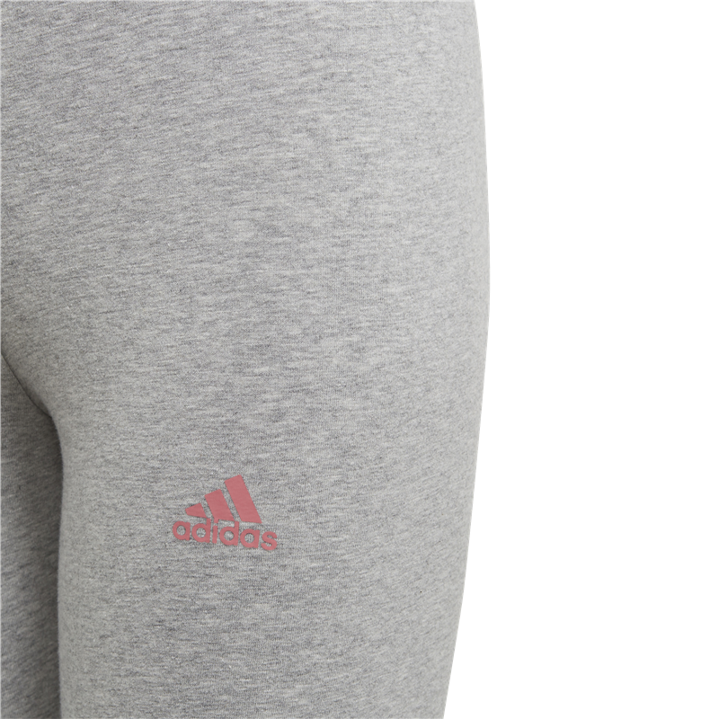 adidas Essentials Leggings - Girls - Medium Grey Heather/Hazy Rose
