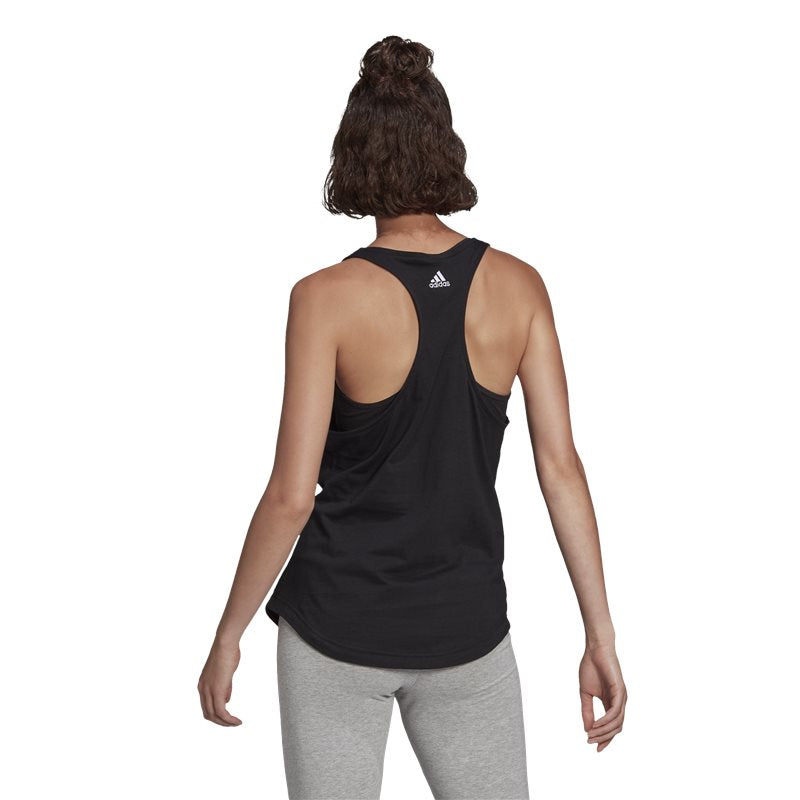 adidas Essentials Loose Logo Tank Top - Womens - Black/White