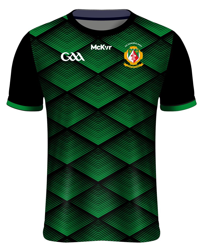 Mc Keever Sarsfields GAA Training Jersey - Adult - Green/Black
