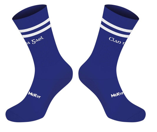 Mc Keever Clan na Gael CLG Match Mid Socks - Youth - Blue/White