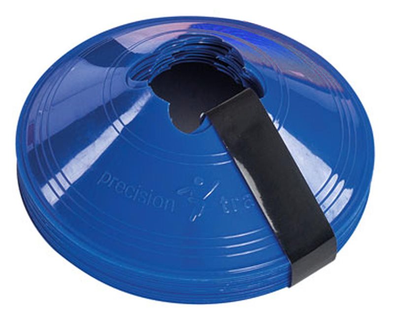 Precision Training Sleeved Saucer Cones (Set of 10) - Blue