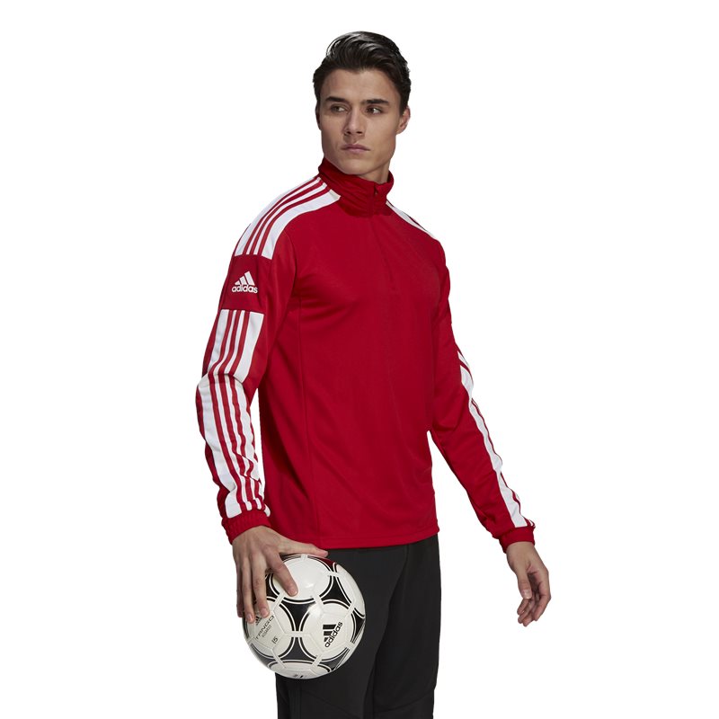 adidas Squadra 21 1/4 Zip Training Top - Adult - Red/White