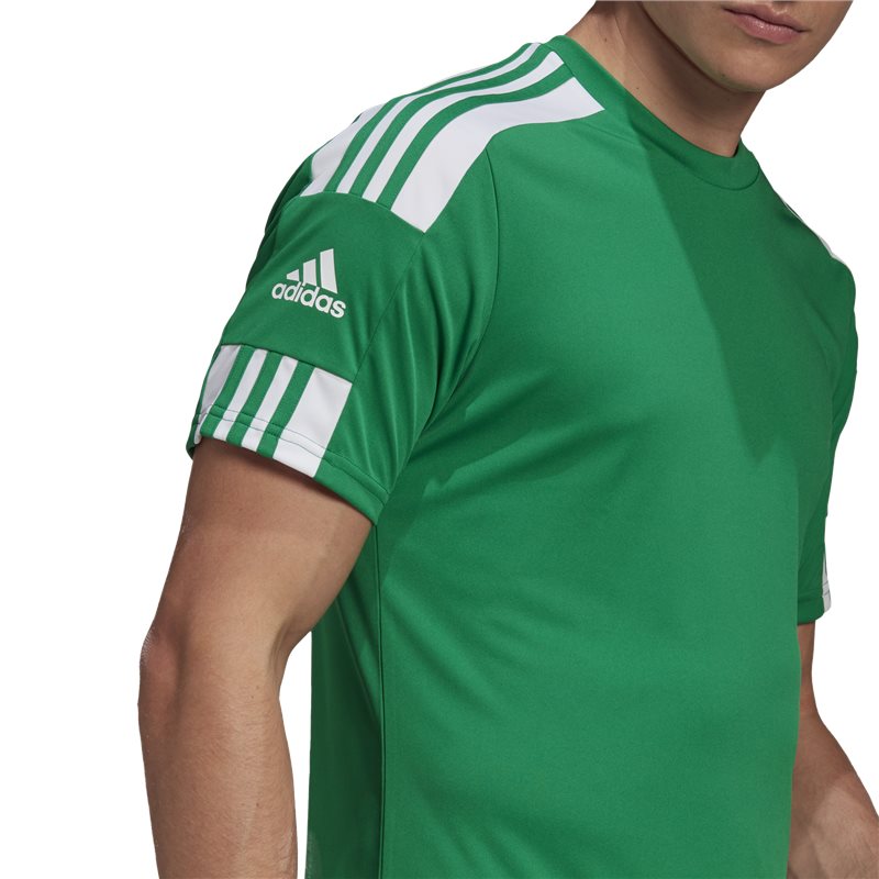 adidas Squadra 21 Short Sleeve Training Tee - Adult - Green/White