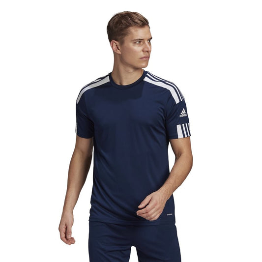 adidas Squadra 21 Short Sleeve Training Tee - Adult - Navy/White