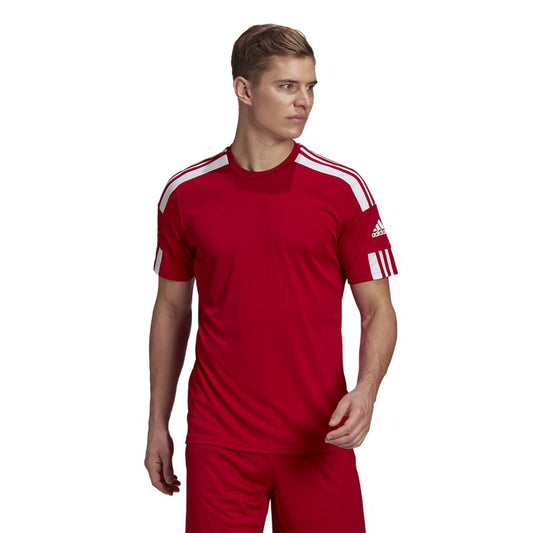 adidas Squadra 21 Short Sleeve Training Tee - Adult - Red/White