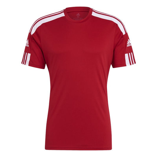 adidas Squadra 21 Short Sleeve Training Tee - Adult - Red/White
