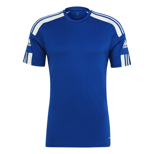 adidas Squadra 21 Short Sleeve Training Tee - Adult - Royal/White